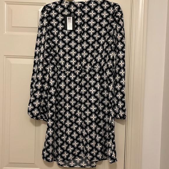 Pieces Sally Black print V-neck Printed Mini Dress/NWT/S - Picture 15 of 15